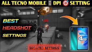 TECNO SPARK GO FREE FIRE SENSITIVITY || TECNO FREE FIRE HEADHSOT SETTINGS || DPI FOR TECNO ||