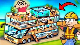 Shinchan Build Luxury Bus House 