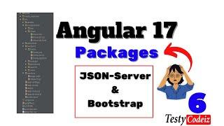 Angular 17 ecommerce application | Install JSON-SERVER | add Bootstrap in Angular