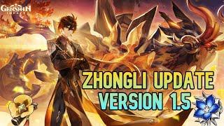 Zhongli Post 1.5 Update - New Artifacts & Weapons