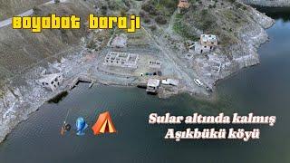 Sular altında kalmış Aşıkbükü köyünde balık kampı