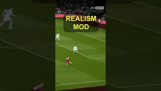 PES Realism Mod #shorts #football #efootball #pes #goals