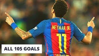 Neymar JR  FC Barcelona  All 105 Goals ️