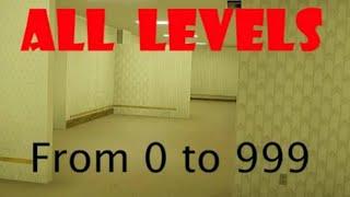 Every discovered normal level of the Backrooms (From 0 to 999)