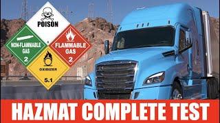 COMPLETE CDL HAZMAT ENDORSEMENT TEST 2020 (CDL HAZMAT Test)
