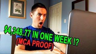 GARRETT MAKES $4,348.77 IN ONE WEEK l MCA Proof & Results 2017