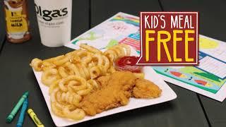 FREE KID'S MEALS at Olga's Kitchen!