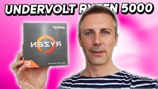 How to UNDERVOLT Ryzen 5000 series CPUs (FULL Tutorial)