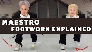 SEVENTEEN (세븐틴) 'MAESTRO' dance footwork detailed explanation tutorial, mirrored