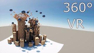 Keva Planks City 360° - 3DSMAX- over 9000 planks [4K] Virtual Reality