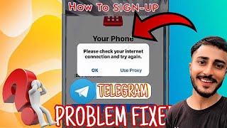 How to Sign up telegram in iOS | please check your internet connection and try again problem solved