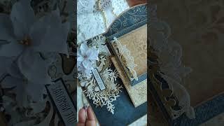 Второй разворот зимнего альбома для сп "Винтажная зима" от @ScrapManiaRu #diy  #scrapbooking