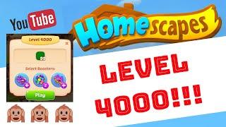 Homescapes Level | HOMESCAPES online game | Level 4000 | House Tour | Best mobile game