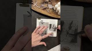 быстрый разворот в блокноте #коллаж #блокнот #journaling #стикеры #handmade
