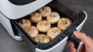 I Put 9 Mushrooms in the Air Fryer – What Came Out Was Incredible!