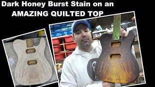 Dark Honey Burst on an AMAZING Angel Step Quilted Maple Top