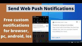 Send Web Push Notifications to browser, pc and mobile | WordPress Notification