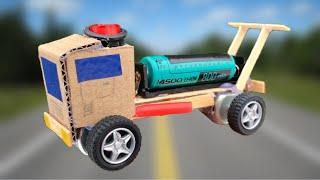 How to Make a Truck (Super Speed) - mini Electric Car - Amazing idea for fun