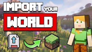 How to ADD a CUSTOM WORLD to a Minecraft Server (Quick & Easy)