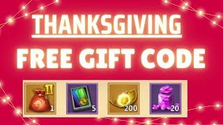 Thanksgiving Free Gift Code 