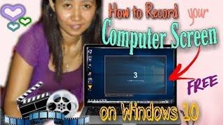 How to Record your Computer Screen on Windows 10 FREE- 2020