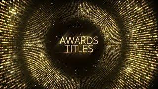 Awards Titles (After Effects template)