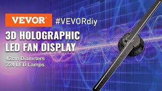 VEVOR 3D Holographic Fan, Wi-Fi Control for Business,Store,Shop,Holiday Events Display