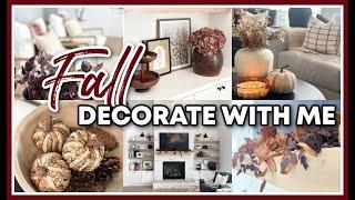 COZY FALL DECORATE WITH ME 2024 | FALL LIVING ROOM DECOR IDEAS