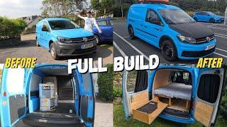 Volkswagen Caddy Camper Conversion Start to Finish IN 10 MINUTES