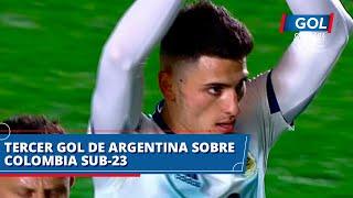 Gol de Julián Carranza para Argentina 3-1 Colombia Sub-23, en partido prepratorio