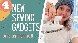 I got 4 new sewing tools and gadgets! Let's see what we think.