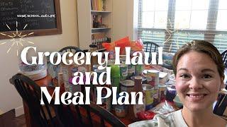 LARGE FAMILY GROCERY HAUL￼ || WEEKLY MEAL PLAN FOR A FAMILY OF 7