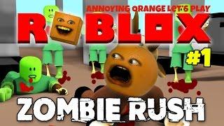 Annoying Orange Plays - Roblox: Zombie Rush #1