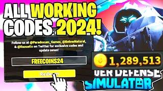 *NEW* ALL WORKING CODES FOR TOWER DEFENSE SIMULATOR IN 2024! ROBLOX TOWER DEFENSE SIMULATOR CODES