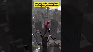 Spiderman web of shadows Jumping from the Tallest Building PS4 #shorts #spidermanwebofshadows