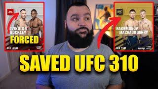 UFC 310 Shavkat vs Garry Announced | Covington Forced To Fight Buckley At UFC Tampa