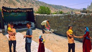 Continuation of Cement Work with Special Guest Brother Ishaq
