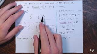 Power Series Solutions About Ordinary Points Examples