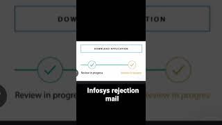 Infosys rejection mail received #shorts#shortsvideo #onboardingupdate #infosysonboardingdelay