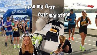 i ran my first half marathon | race day vlog | that was *hard*  my experience | conagh kathleen