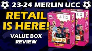 BLASTER TIME! 2023-24 Topps Merlin UCC Value Box Soccer Review