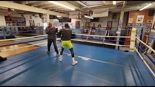 Stephen "Breadman" Edwards & Julian "Jrock" Williams doing realistic pad work. Oct 31st, 2022