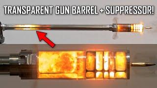 Seeing Inside a Suppressed Gun Barrel! - Ballistic High-Speed
