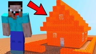 НУБ VS ДОМ ИЗ ЛАВЫ В МАЙНКРАФТ ! ЛАВОВЫЙ ДОМ 99% ЗАЩИТА ! ТРОЛЛИНГ ГРИФЕРА В MINECRAFT