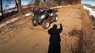 Прогулки на ATV Jianshe 250 Wild Cat_Февраль 2016