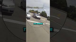 Car Loses Bumper After Hitting Biker!