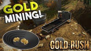 GOLD PANNING GAME & STARTING OUR FIRST DIG! - Gold Rush The Game Gameplay - First Impressions