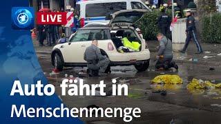 Auto fährt in Menschenmenge in München