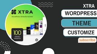 Xtra WordPress theme customize 2023