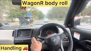 Maruti Suzuki WagonR CNG 2023 body roll and Handling #marutisuzuki #wagonr #cng #cars